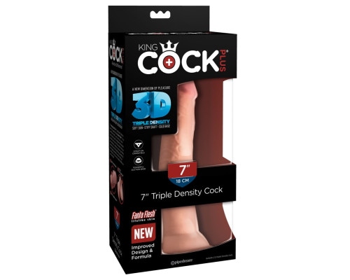 Фаллоимитатор King Cock Triple Density 18