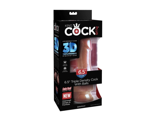 Фаллоимитатор King Cock Triple Density 17 Dark