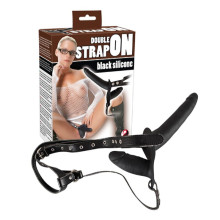 Страпон Double Strap-On Black 15