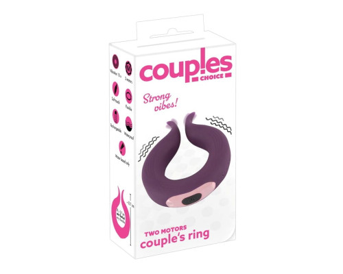 Вибратор-кольцо Two Motors Couple Rings Purple
