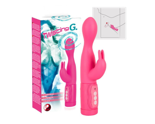 Вибратор-кролик Twisting G Pink 21