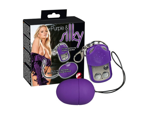Віброяйце Purple and Silky 4