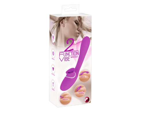 Вібратор-язичок 2 Function Vibe Purple 22
