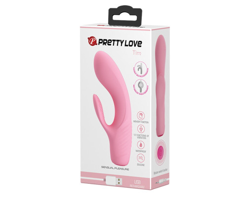 Вибратор-кролик Tim Pink 15