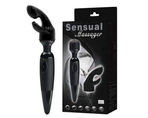 Вібратор-масажер Sensual Black 25