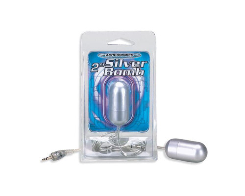 Віброяйце Silver Bomb 5